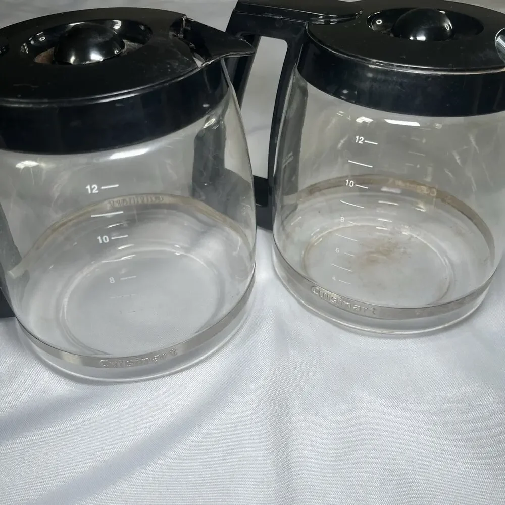 2 Pack Cuisinart 12 Cup Carafe Coffee CHW12 CHW12P1 DCC1100BK DCC2650 DGB-550BK